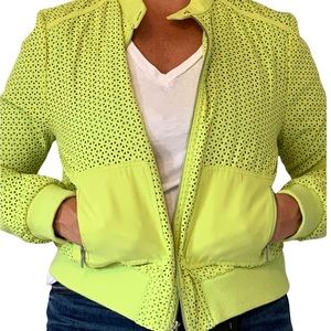 Kenneth Cole -Lime Green with Teal Satin Lining